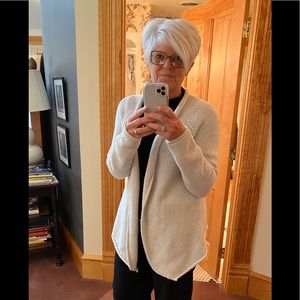 Velvet cotton/poly Blend Cardigan